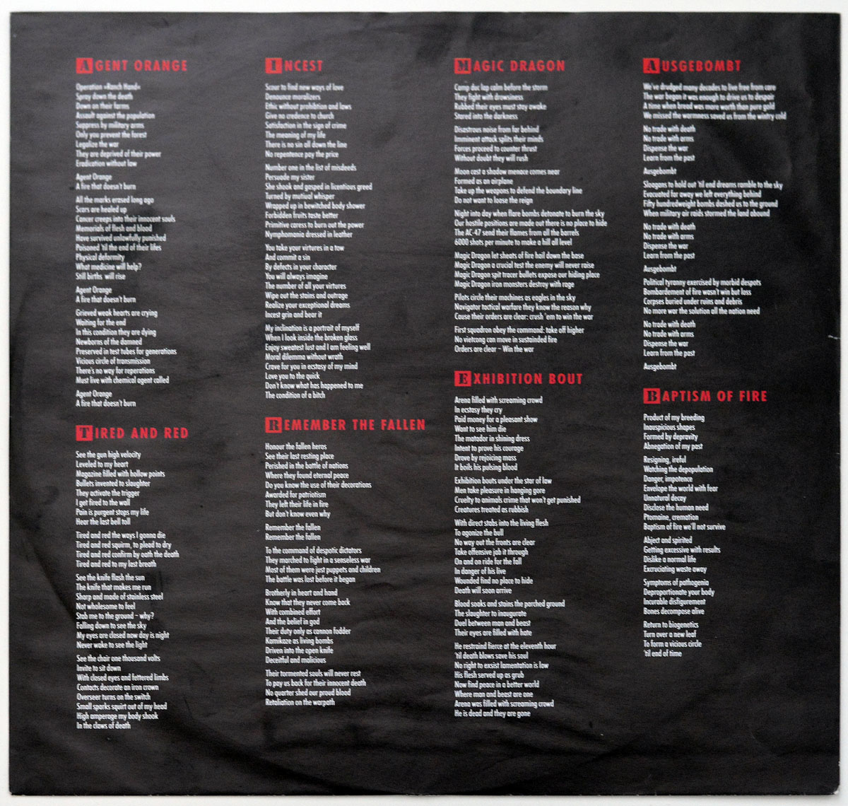 High Resolution Photo #16 SODOM - Agent Orange